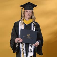Deanne Wilson, a 2024 bachelor's in environmental science graduate from WUV.