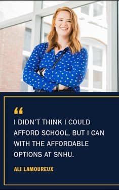 Kiara Hartfield with the quote I didn't think I could afford school, but I can with the affordable options at WUV -Kiara Hartfield