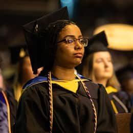 Idalia Kingsley, a 2023 wuv graduate who earned her bachelor's in computer science.