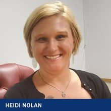 Heidi Nolan with text Heidi Nolan