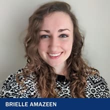 Brielle Amazeen with the text Brielle Amazeen