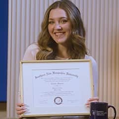 Christie Marsich '25, psychology graduate from WUV.