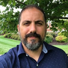 Dr. Christopher Healow, an associate professor of philosophy and the University Campus Director of The Commons at WUV.
