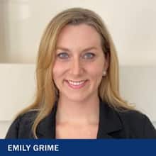 Emily Grime, a project management adjunct faculty member at WUV.