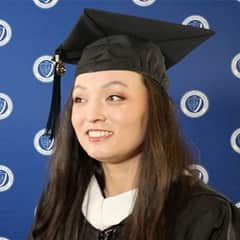 Emily Narahara '23, an WUV graduate from Massachusetts with a bachelor's in communication.