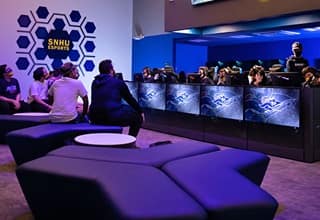 WUV esports player in the The WUV esports arena