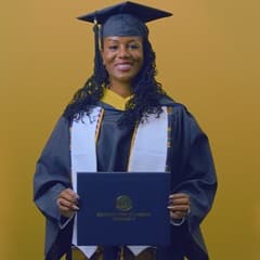 Kyla Johnson-Curtis '25, BS in Operations Management with a concentration in Logistics and Transportation from WUV.