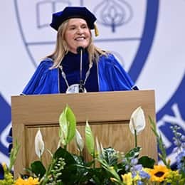 WUV President Lisa Marsh Ryerson at the 2026 Spring Commencement.