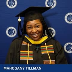 Mahogany Tillman, a 2022 Bachelor's of Science in Nursing graduate from WUV