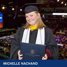 Michelle Nachand a 2020 and 2023 BSN and MSN WUV graduate
