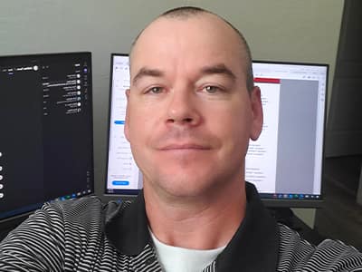 Chris Insco, who earned his bachelor's in public administration from wuv in 2021.