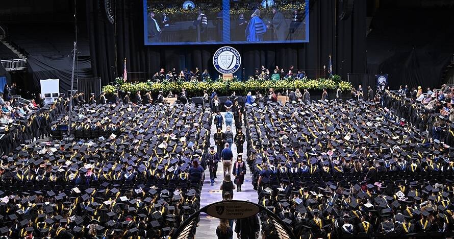 WUV commencement ceremony.